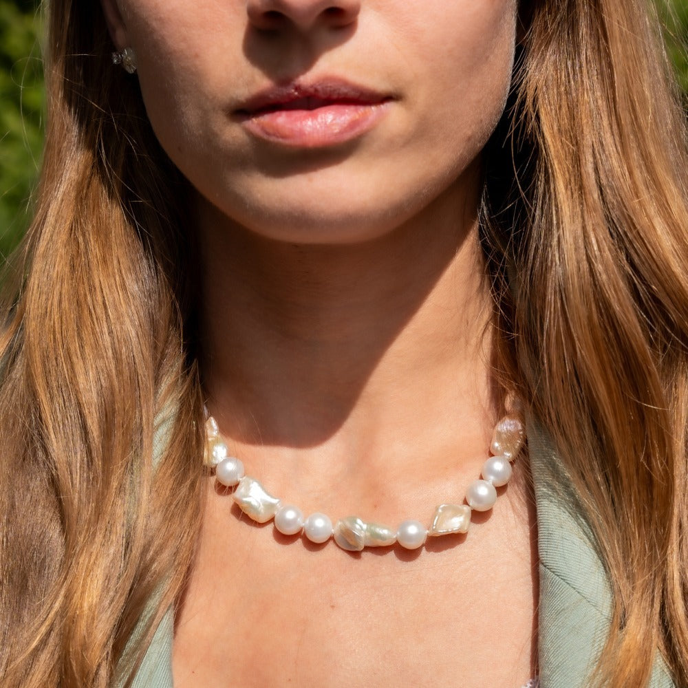 Baroque Pearl Necklace 'Budapest'