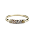 Diamond Quintent Row Ring