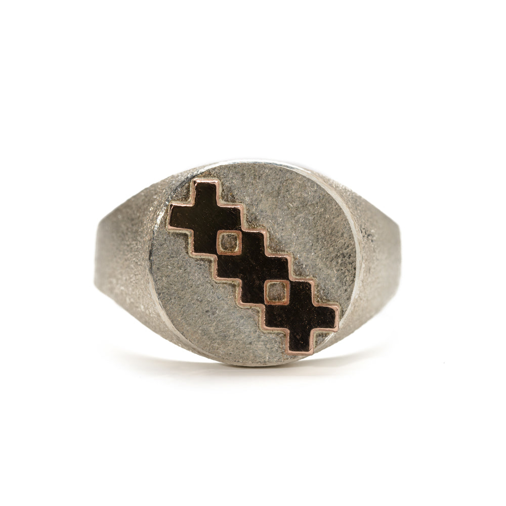Amsterdam Signet Ring Red Gold