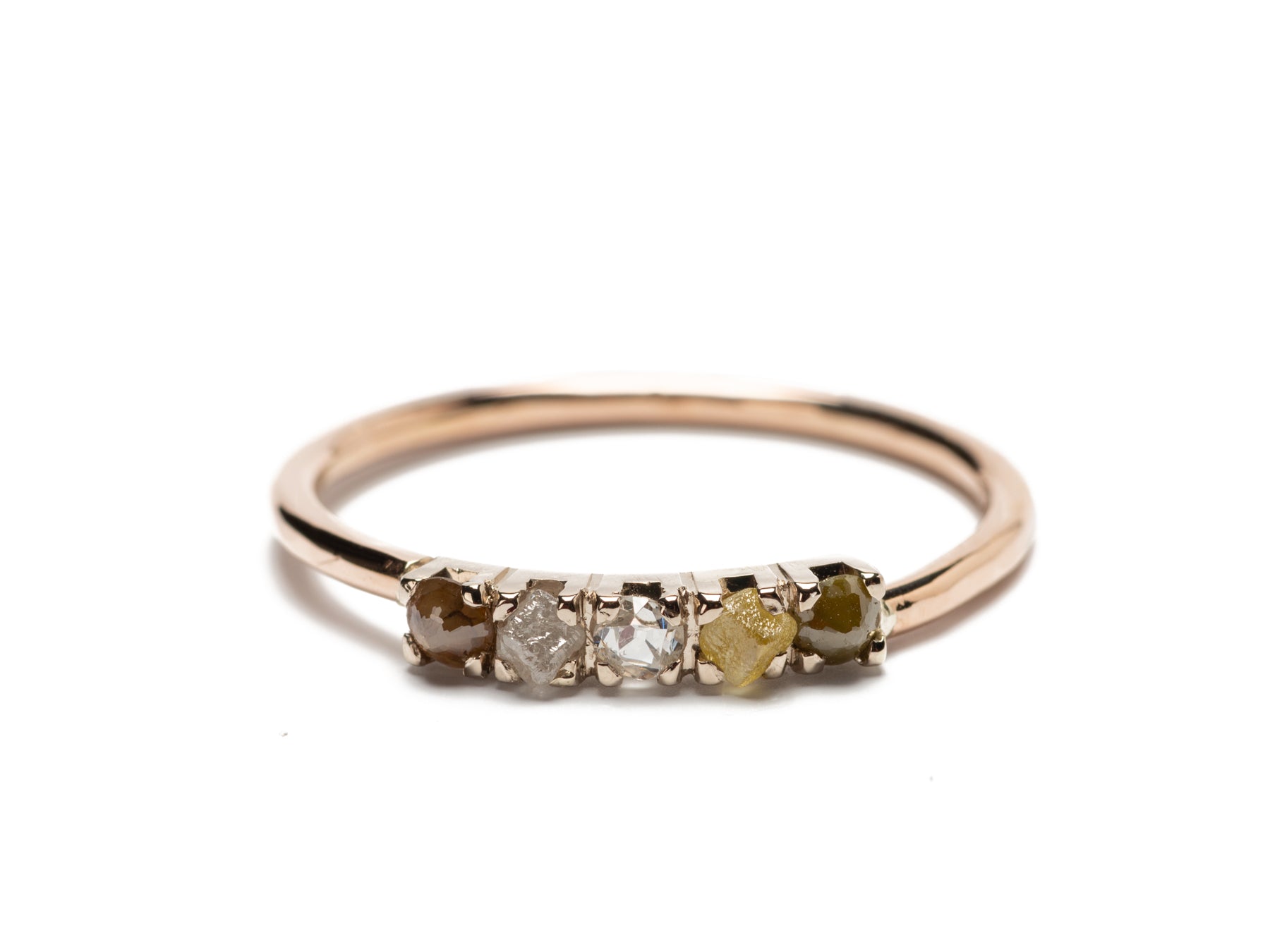 Diamond Quintent Row Ring