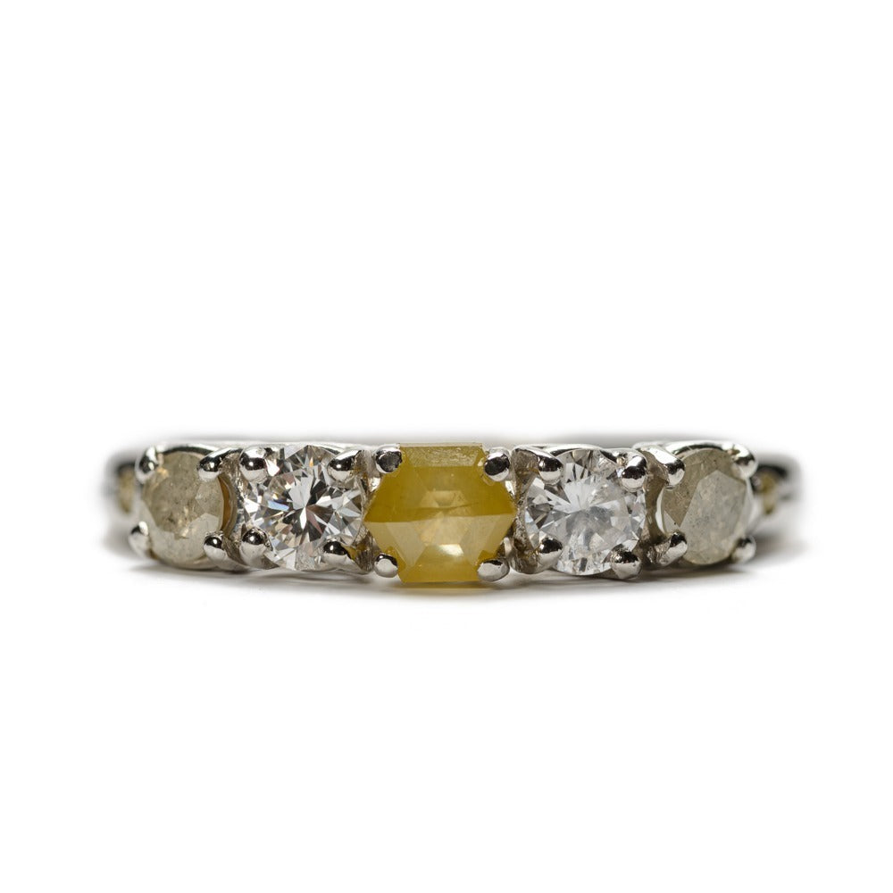 Crème de la Crème Platina Row Ring