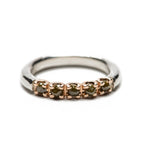 Green Bullets Row Ring